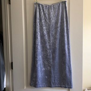 Lilac Velvet maxi skirt